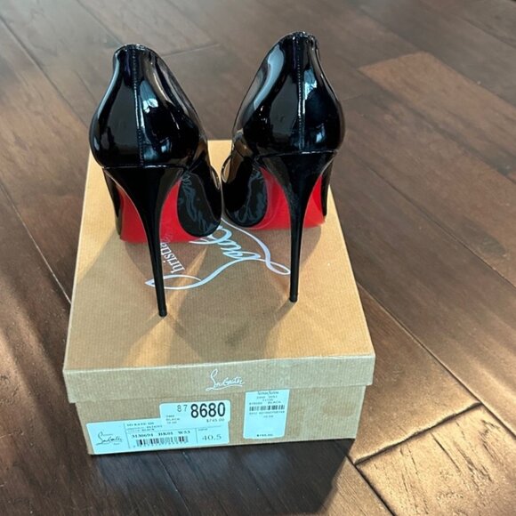 Christian Louboutin So Kate 120 Black Patent Pumps - Picture 4 of 7